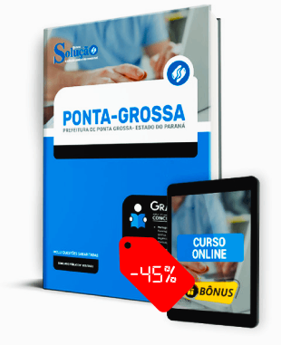 Apostila Prefeitura de Ponta Grossa PR 2022 PDF Grátis Curso Online