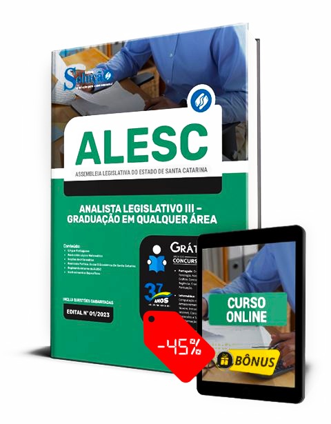 Apostila ALESC 2023 PDF Download Grátis Curso Online