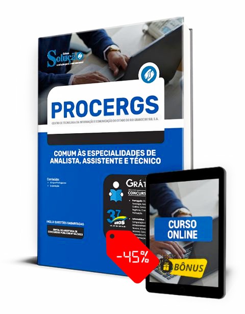 Apostila PROCERGS RS 2023 PDF Download Grátis Curso Online