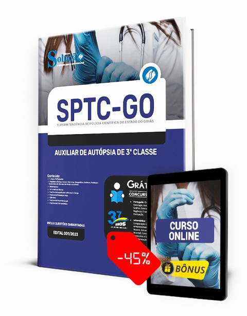 Apostila SPTC GO 2023 PDF Download Grátis Curso Online Auxiliar de Autópsia