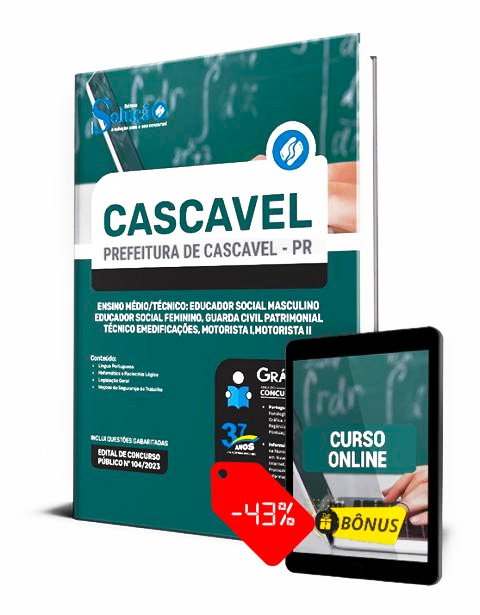 Apostila Prefeitura de Cascavel PR 2023 PDF Grátis
